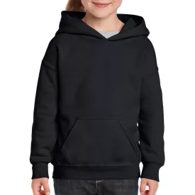 Gildan gyermek pulóver Heavy Blend Hooded 270 fekete