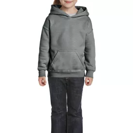   Gildan gyermek pulóver Heavy Blend Hooded 270 grafit szürke