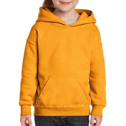 Gildan gyermek pulóver Heavy Blend Hooded 270 arany