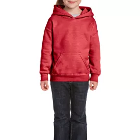   Gildan gyermek pulóver Heavy Blend Hooded 270 melírozott piros
