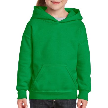 Gildan gyermek pulóver Heavy Blend Hooded 270 fűzöld