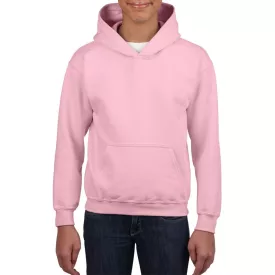   Gildan gyermek pulóver Heavy Blend Hooded 270 világos rózsaszín