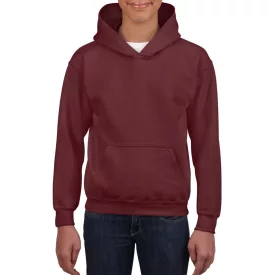 Gildan gyermek pulóver Heavy Blend Hooded 270 gesztenye