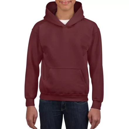 Gildan gyermek pulóver Heavy Blend Hooded 270 gesztenye