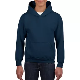 Gildan gyermek pulóver Heavy Blend Hooded 270 tengerkék