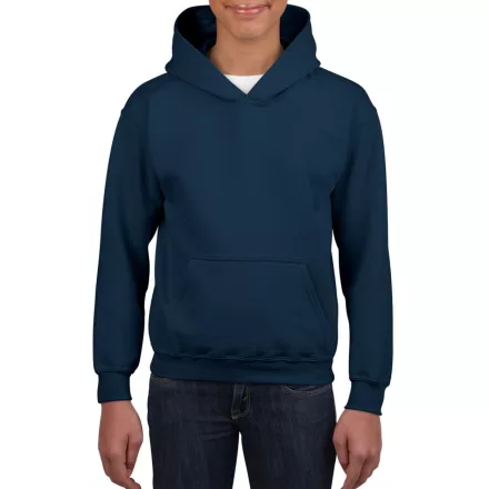 Gildan gyermek pulóver Heavy Blend Hooded 270 tengerkék