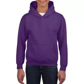 Gildan gyermek pulóver Heavy Blend Hooded 270 lila