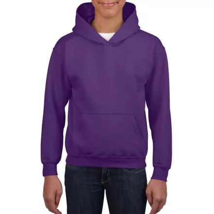 Gildan gyermek pulóver Heavy Blend Hooded 270 lila