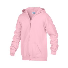   Gildan gyerek pulóver Heavy Blend FZ Hooded 271 világos pink