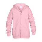 Gildan gyerek pulóver Heavy Blend FZ Hooded 271 világos pink