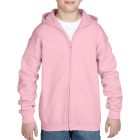 Gildan gyerek pulóver Heavy Blend FZ Hooded 271 világos pink