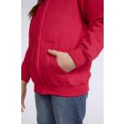 Gildan gyerek pulóver Heavy Blend FZ Hooded 271 piros