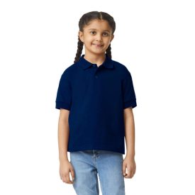   Gildan galléros gyerek póló DryBlend Jersey 198 tengerkék