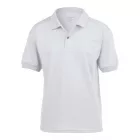 Gildan galléros gyerek póló DryBlend Jersey 198 fehér