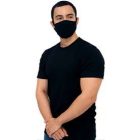 Gildan kétrétegű textil szájmaszk Everyday fekete