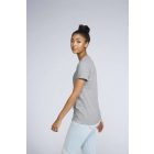 Gildan női póló Premium Cotton 185 melírozott szürke
