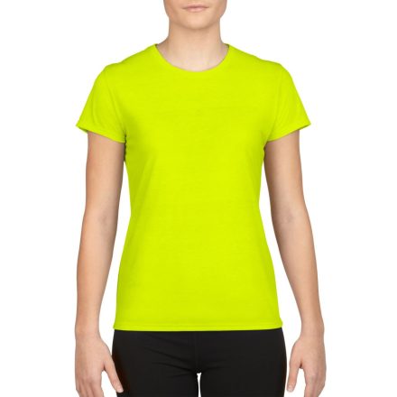 Gildan női póló Performance 170 fluo zöld