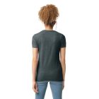 Gildan női póló SoftStyle 150 melírozott sötétszürke