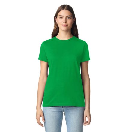 Gildan női póló SoftStyle 150 fűzöld