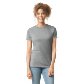 Gildan női póló SoftStyle 150 világosszürke