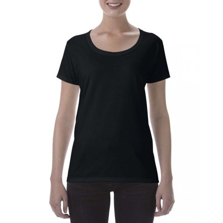 Gildan női póló Softstyle Deep Scoop 153 fekete