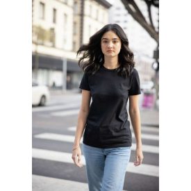 Gildan női póló SoftStyle CVC 156 fekete