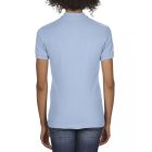 Gildan női galléros póló DryBlend 203 világoskék