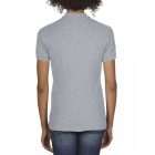 Gildan női galléros póló DryBlend 203 melírozott szürke