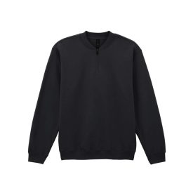 Gildan pulóver SoftStyle Midweight 1/4 Zip 285 fekete