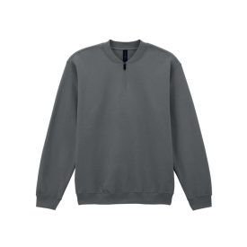 Gildan pulóver SoftStyle Midweight 1/4 Zip 285 ébenszürke