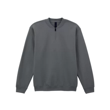 Gildan pulóver SoftStyle Midweight 1/4 Zip 285 ébenszürke