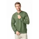 Gildan pulóver SoftStyle Midweight 1/4 Zip 285 military