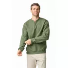 Gildan pulóver SoftStyle Midweight 1/4 Zip 285 military