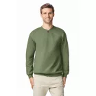 Gildan pulóver SoftStyle Midweight 1/4 Zip 285 military