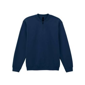 Gildan pulóver SoftStyle Midweight 1/4 Zip 285 tengerkék