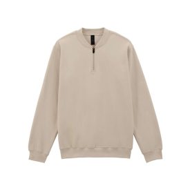 Gildan pulóver SoftStyle Midweight 1/4 Zip 285 homok