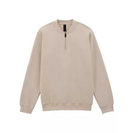 Gildan pulóver SoftStyle Midweight 1/4 Zip 285 homok