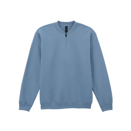 Gildan pulóver SoftStyle Midweight 1/4 Zip 285 stone