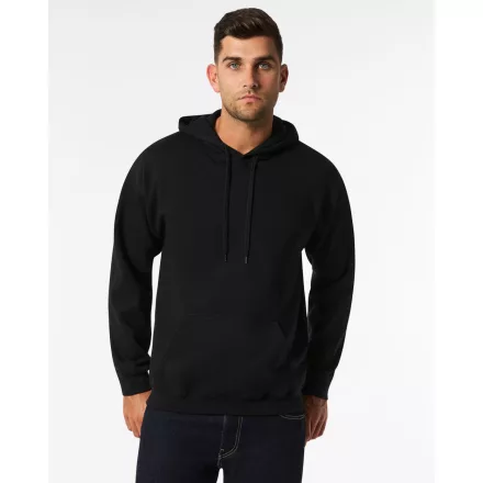 Gildan pulóver SoftStyle Midweight Hoodie 285 fekete