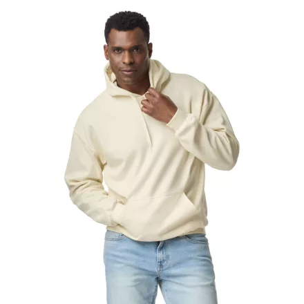Gildan pulóver SoftStyle Midweight Hoodie 285 törtfehér