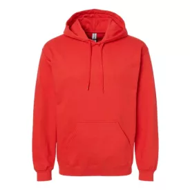 Gildan pulóver SoftStyle Midweight Hoodie 285 piros
