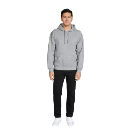 Gildan pulóver SoftStyle Midweight Hoodie 285 melírozott szürke