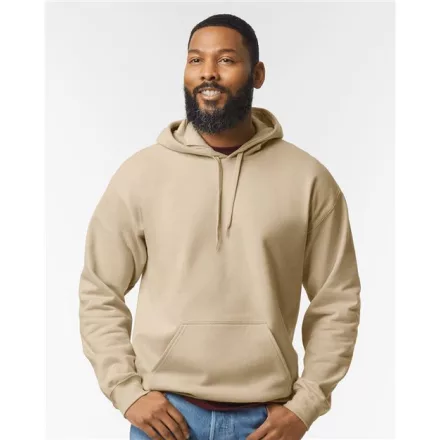 Gildan pulóver SoftStyle Midweight Hoodie 285 homok