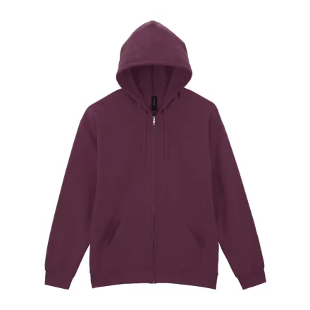 Gildan pulóver SoftStyle Midweight FZ Hoodie 285 gesztenye