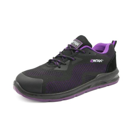 4WRK munkavédelmi női cipő Horna S1 SR fekete-lila