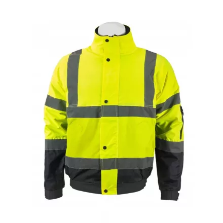 Urgent láthatósági bomber dzseki HSV fluo-sárga-tengerkék