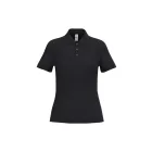 iDeal Basic női galléros póló Basic 130 fekete