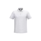 iDeal Basic galléros póló Pique 180 melírozott hamuszürke