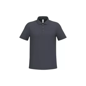 iDeal Basic galléros póló Pique 180 sötétszürke