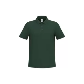 iDeal Basic galléros póló Pique 180 erdőzöld